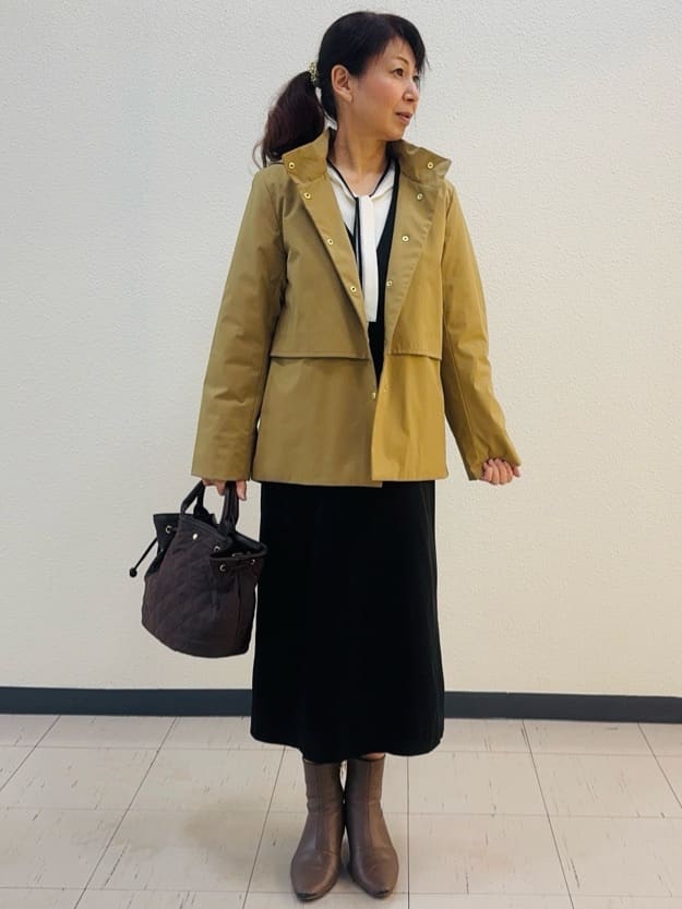 ⭐︎Eimi⭐︎さんの「Reflect｜【すっきり見え／フード取り外し可／通勤におすすめ◎】ライティアウター」を使ったコーディネート
