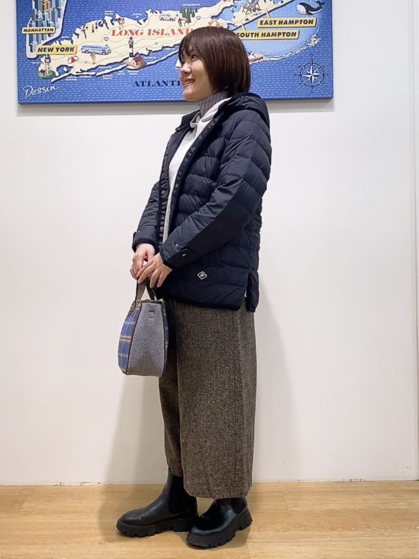 Hamaさんの「Dessin｜【撥水・2WAY】ミュラーダウンコートミドル丈」を使ったコーディネート
