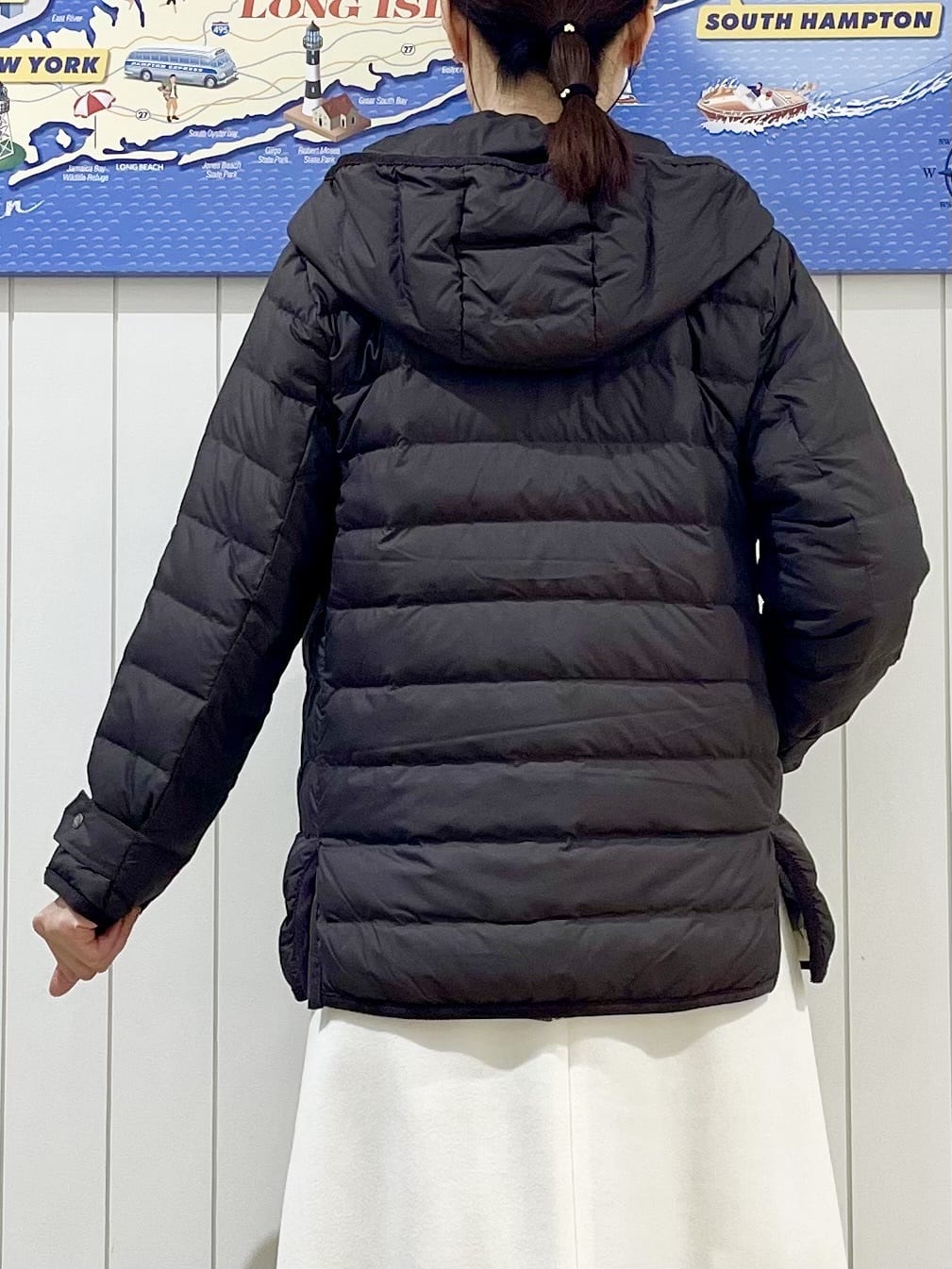 uwatokoさんの「Dessin｜【撥水・2WAY】ミュラーダウンコートミドル丈」を使ったコーディネート