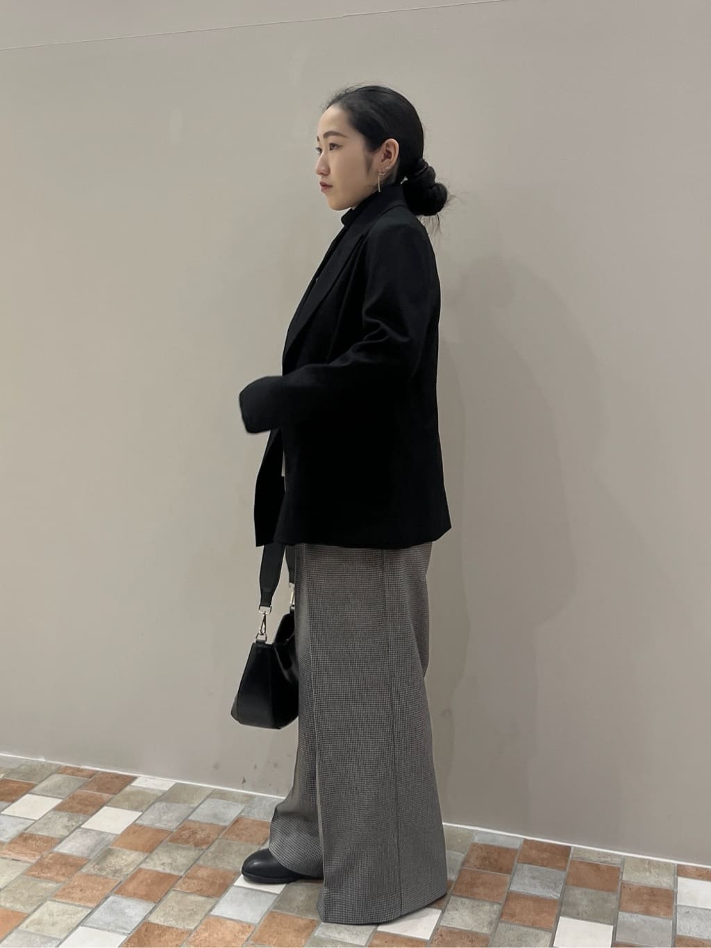 Uminoさんの「INDIVI｜Comfy SET UP｜ダブルブレストジャケット【再入荷／セットアップ対応／通勤／カセット服】」を使ったコーディネート