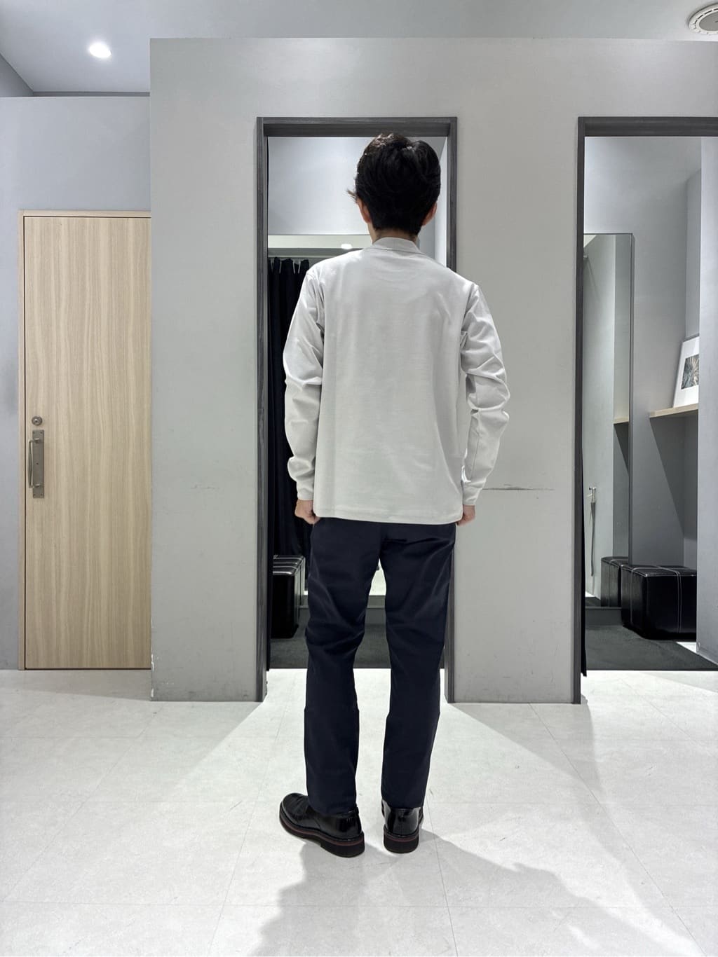 わいずみさんの「TAKEO KIKUCHI｜【抗菌防臭/シーズンレス】シアサッカー ジャージシャツ」を使ったコーディネート