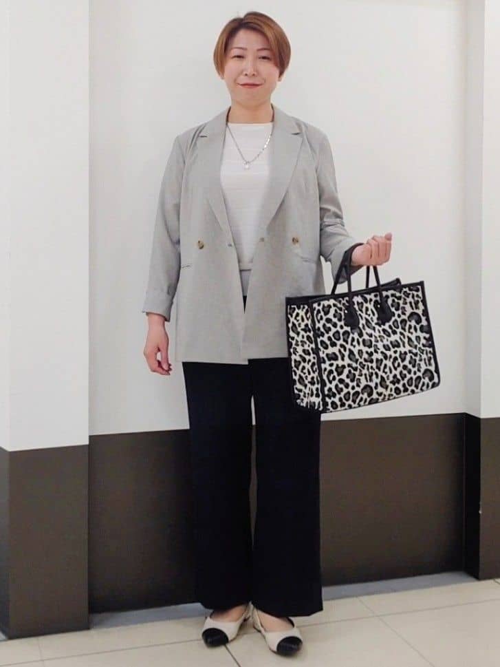 じゅりさんの「Reflect｜◆【マシンウォッシュ可／セットアップ可／通勤におすすめ】ドライタッチダブルジャケット」を使ったコーディネート