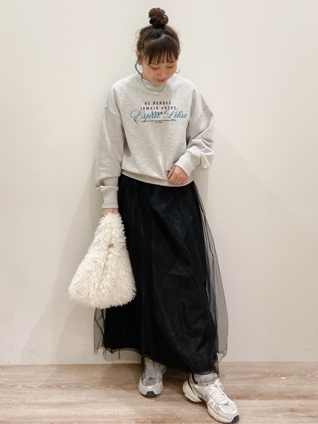 risayanさんの「OPAQUE.CLIP｜裏毛プリント刺繍ロゴ【洗濯機OK】」を使ったコーディネート