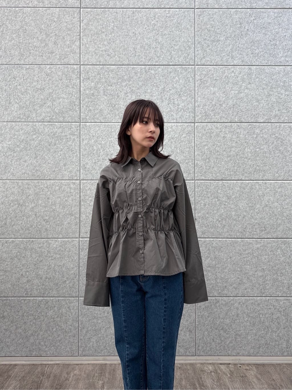 erikaさんの「INDIVI｜センターピンタックデニム」を使ったコーディネート