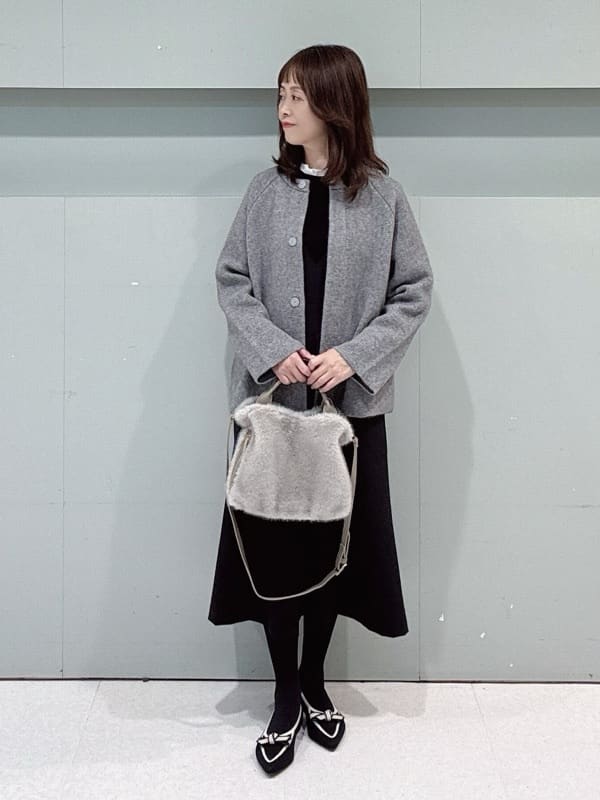 makiさんの「UNTITLED｜【軽アウター/ミドル丈】ウールニットコーディガン」を使ったコーディネート
