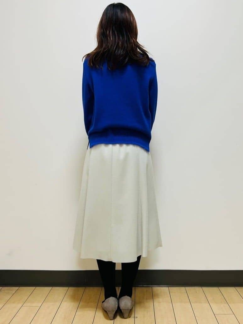 miiiさんの「Reflect｜【ほんのりラメ感◎】ふわふわフェザーヤーンハイネックニット」を使ったコーディネート