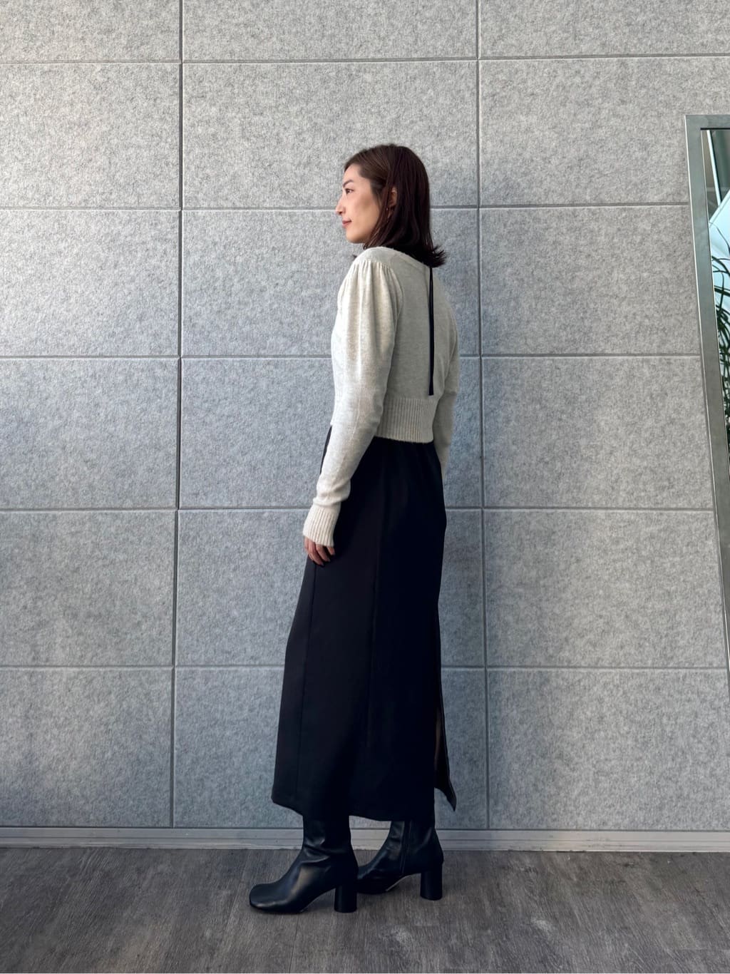 uchi__yamaさんの「CODE A｜M cloudy puff cardigan」を使ったコーディネート
