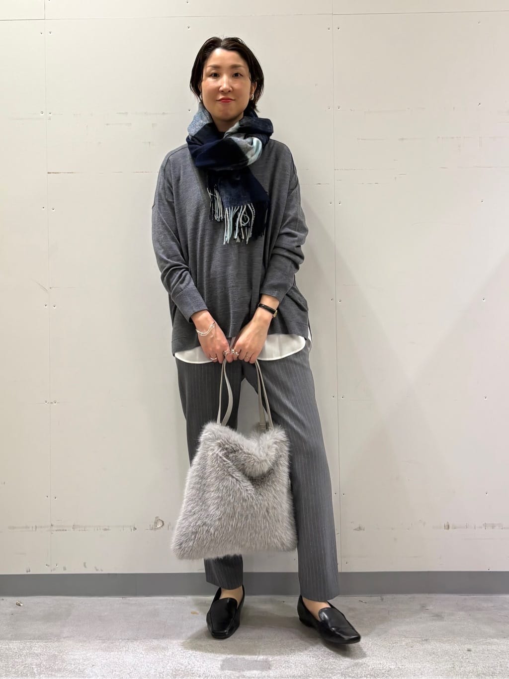 yuriさんの「INDIVI｜【洗える／裏起毛】ストレッチウォームパンツ」を使ったコーディネート