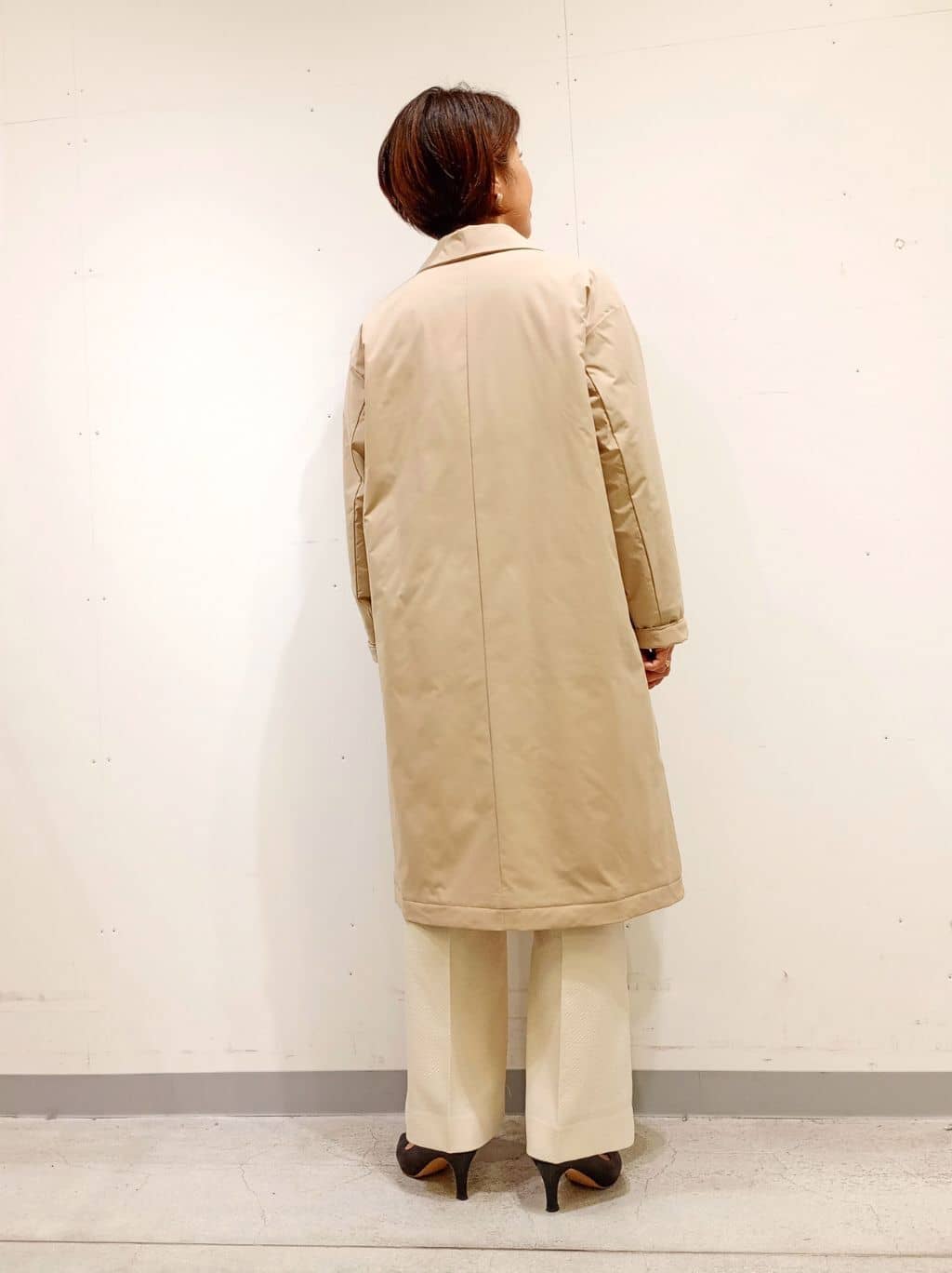 Kさんの「INDIVI｜【超軽量／蓄熱】ライトパフチェスターコート」を使ったコーディネート