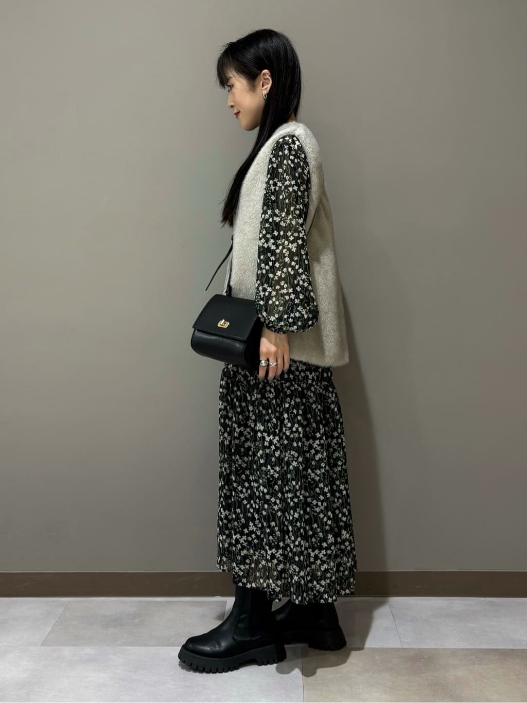 KEIKOさんの「INDIVI｜ミンク調フェイクファージレ」を使ったコーディネート