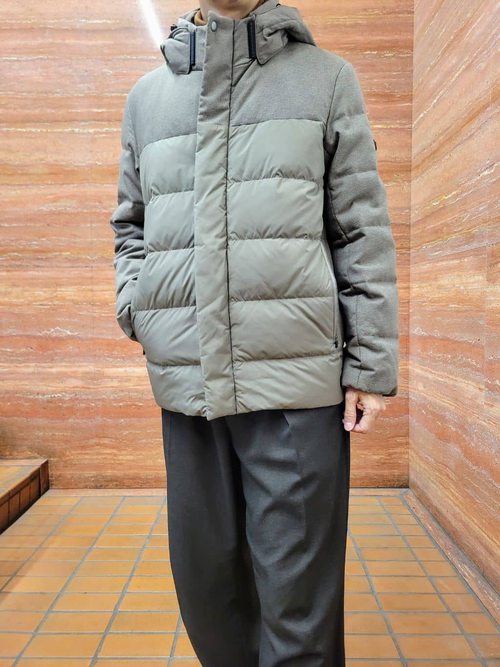 piroyaさんの「TAKEO KIKUCHI｜カラーコンビ ダウンブルゾン」を使ったコーディネート