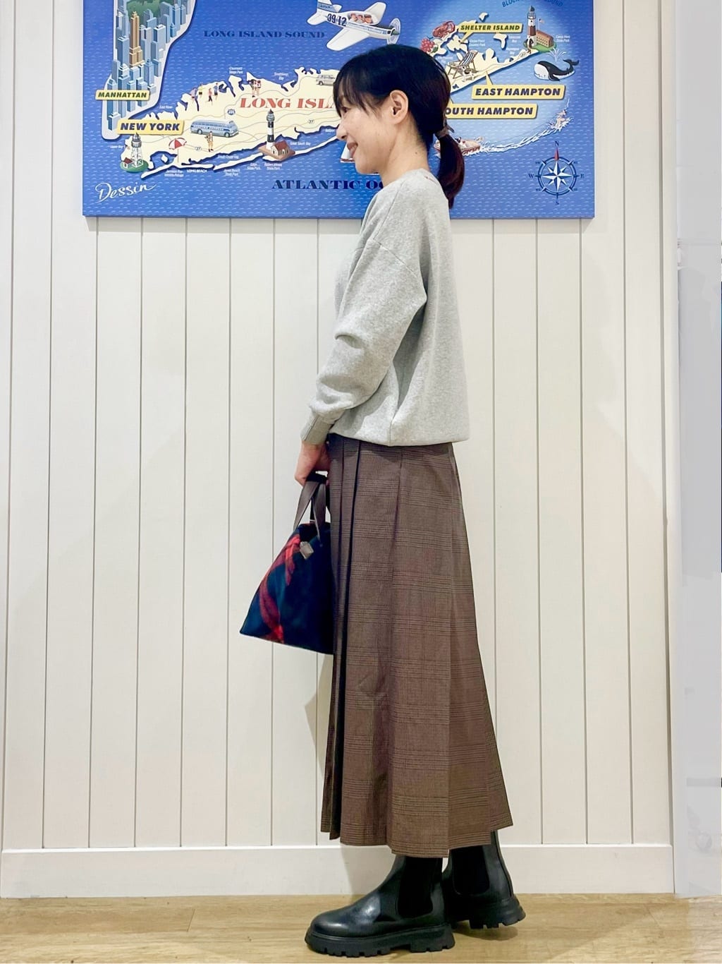 uwatokoさんの「Dessin｜【洗える】刺繍入りジャカードニット」を使ったコーディネート