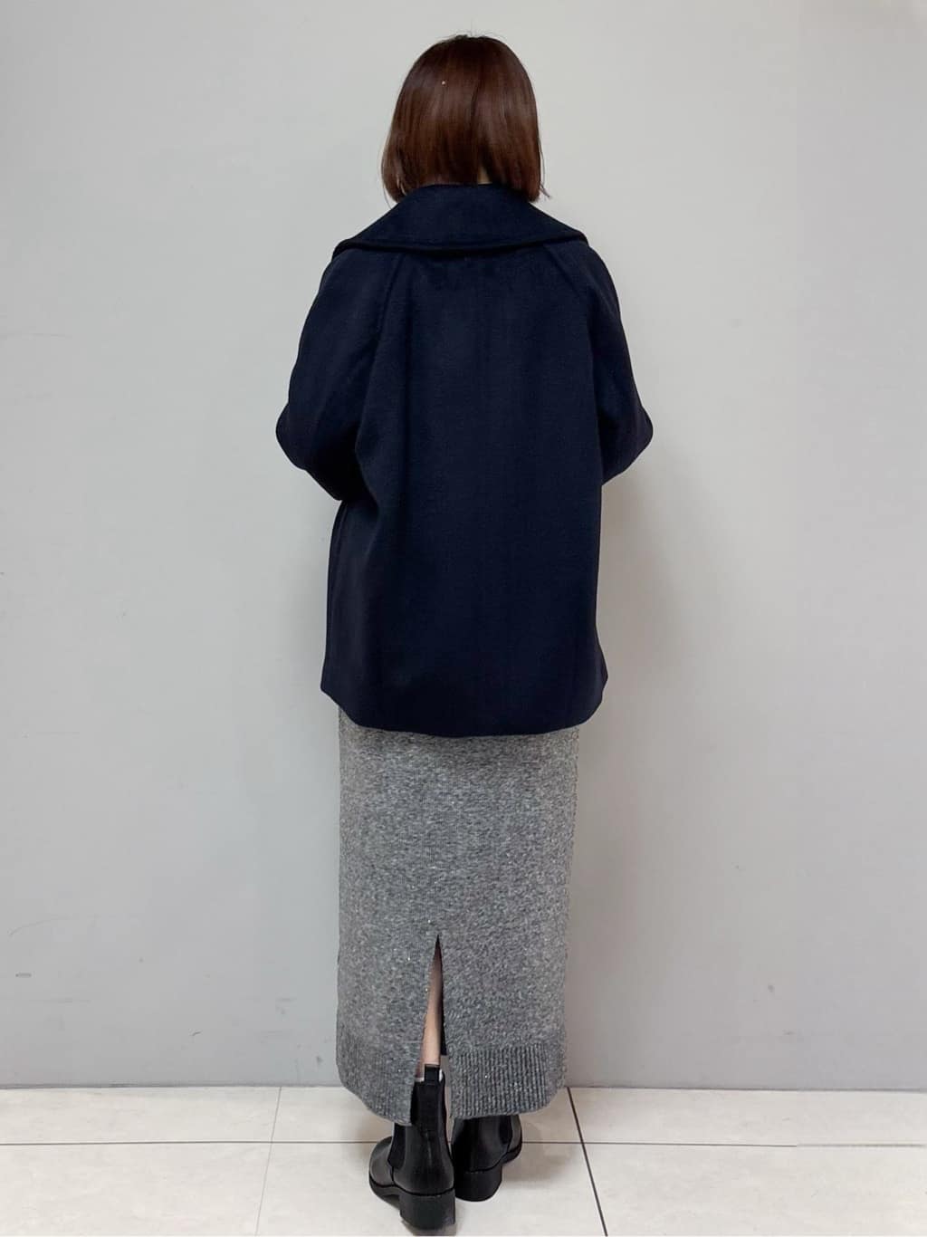 yさんの「OPAQUE.CLIP｜ラメスパンコールナロースカート／セットアップ対応可【洗濯機OK】」を使ったコーディネート