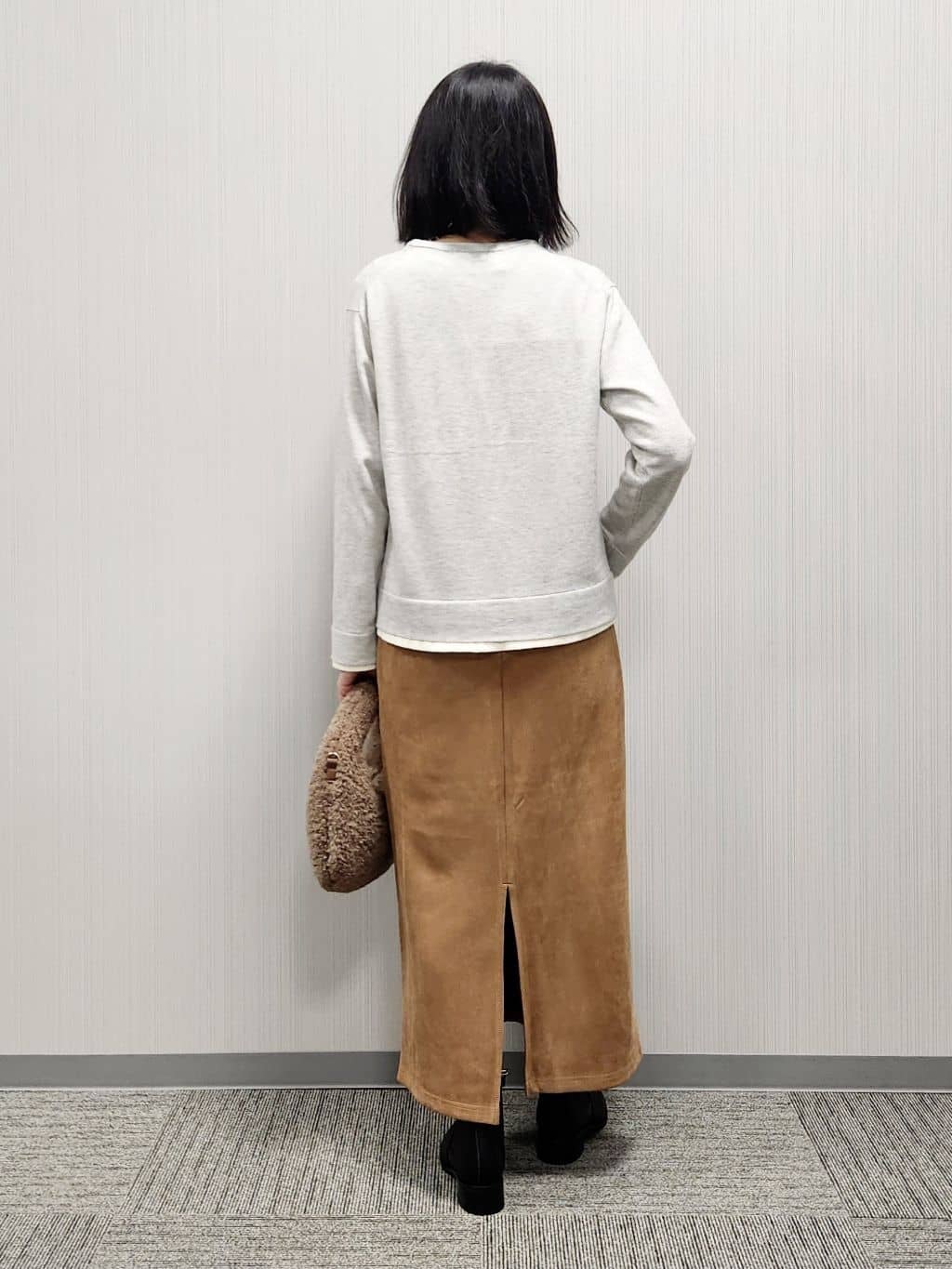 naraさんの「Dessin｜【ユニセックス/洗える】バイカラーニット」を使ったコーディネート