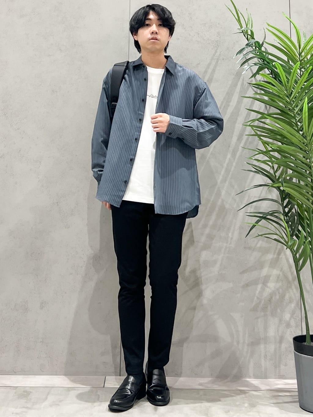 SHI-MAさんの「THE SHOP TK｜チェック＆ストライプ アソート長袖シャツ【洗濯機OK】」を使ったコーディネート