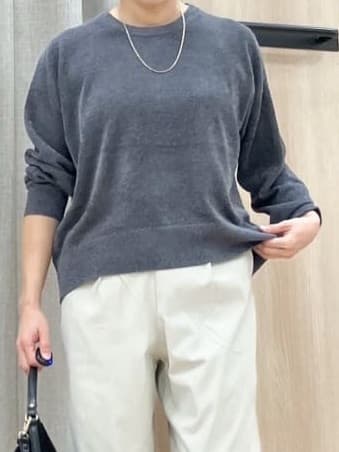 Keiさんの「grove｜ラメモールヤーンプルオーバーニット」を使ったコーディネート