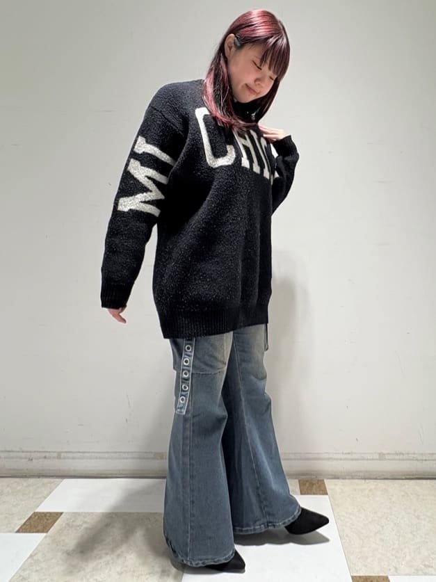 まいまいさんの「ESPERANZA｜ジュエルヒールショートブーツ」を使ったコーディネート