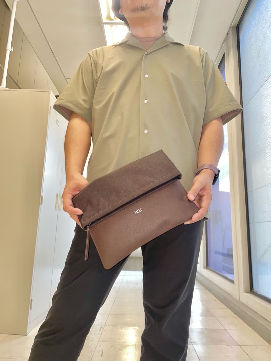 MAKOTO AIさんの「TAKEO KIKUCHI｜【COOL CITY WEAR】エアートール オープンカラーシャツ /接触冷感・通気性」を使ったコーディネート
