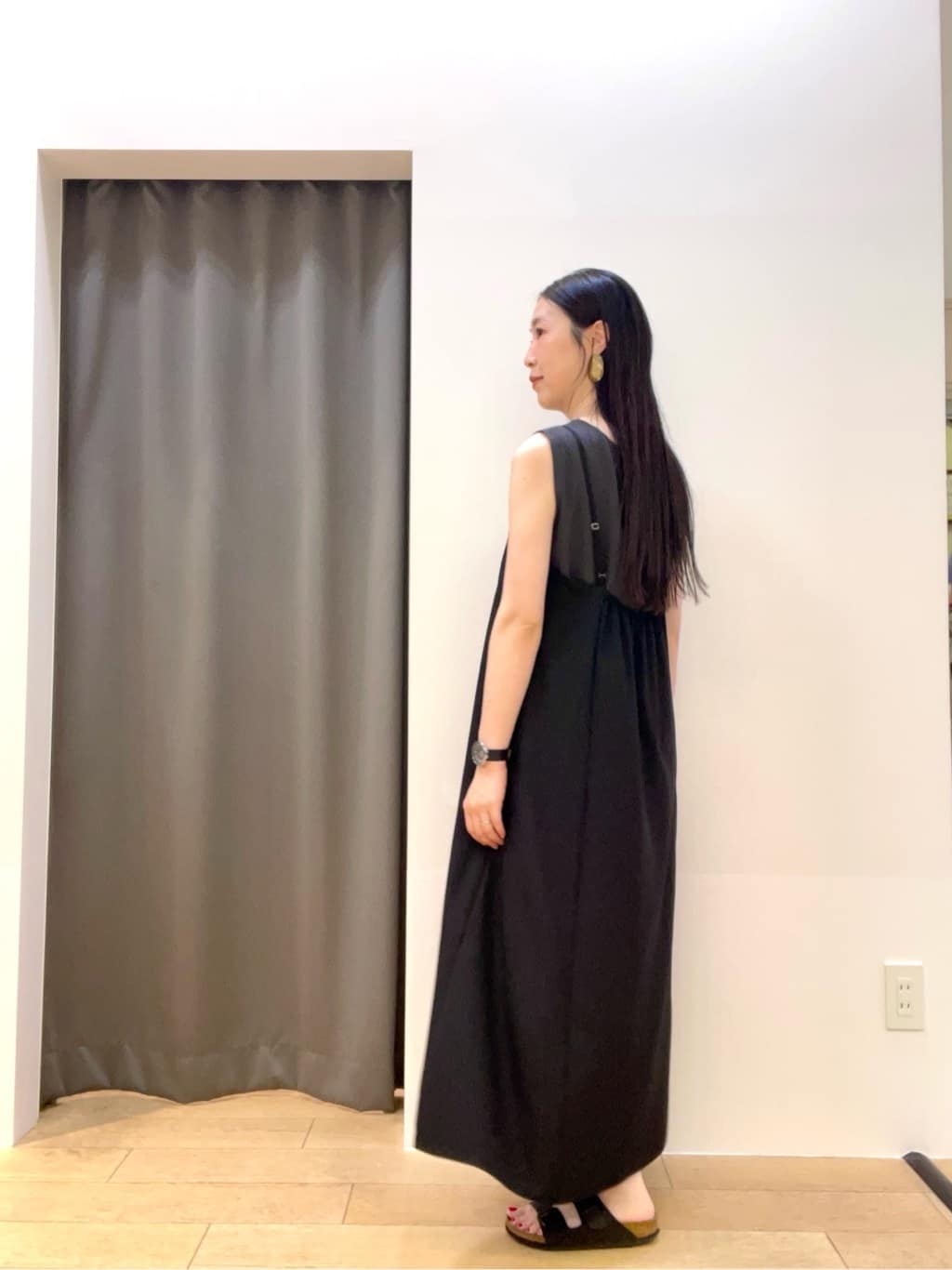 yukoさんの「INDIVI｜【UVケア】エアリージョーゼット キャミワンピース」を使ったコーディネート