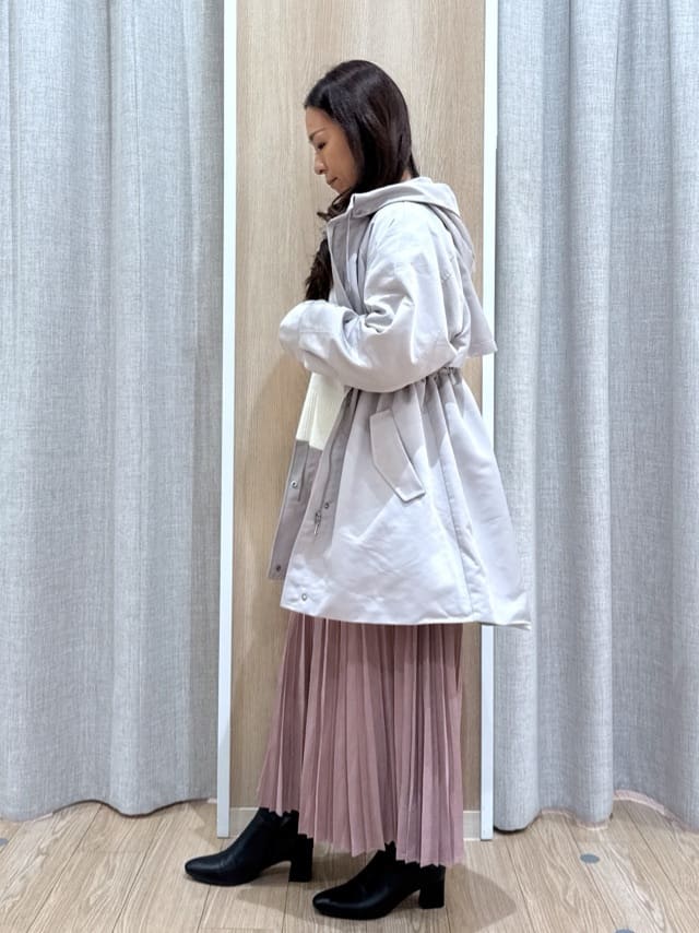 sachiさんの「grove｜最終お値下げ！！【名品アウター/3WAY・はっ水】ボアライナー付きモッズコート」を使ったコーディネート