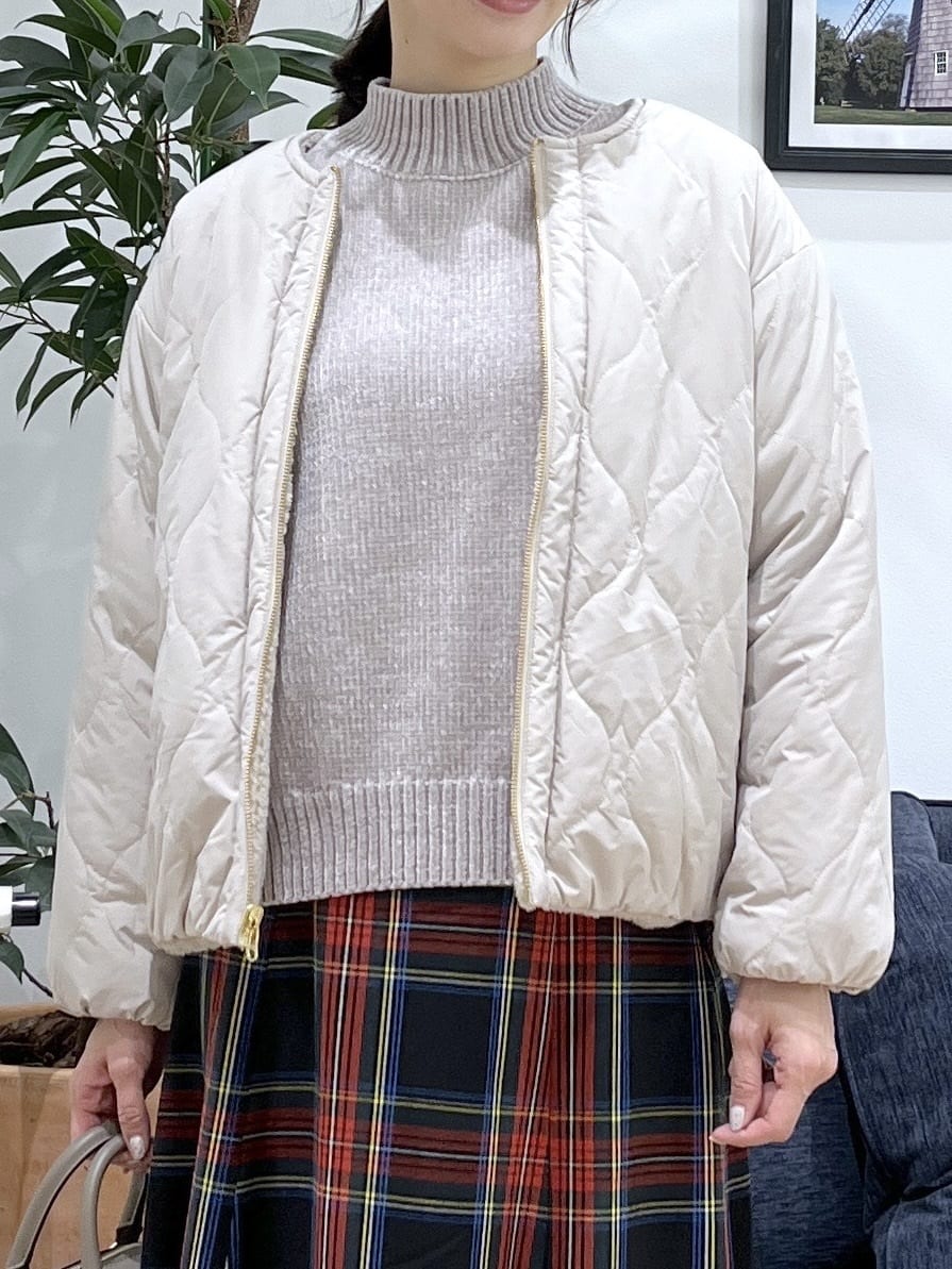 canaさんの「Dessin｜【洗える】ハイネックベロアモールニット」を使ったコーディネート