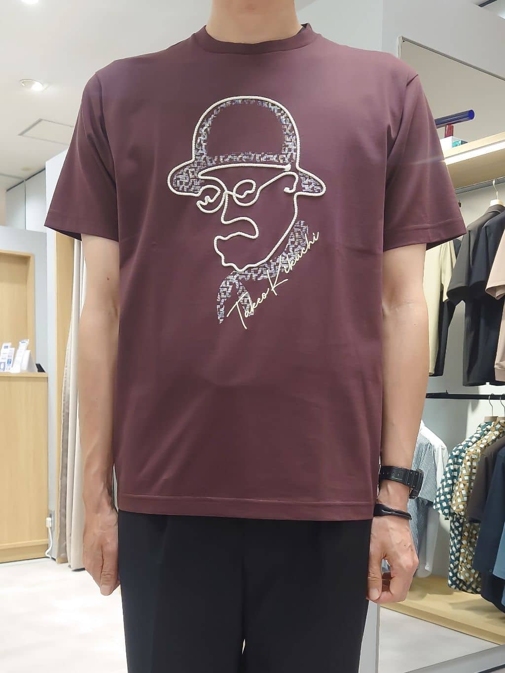 kawamuさんの「TAKEO KIKUCHI｜【COOL CITY WEAR】エアートール オープンカラーシャツ /接触冷感・通気性」を使ったコーディネート