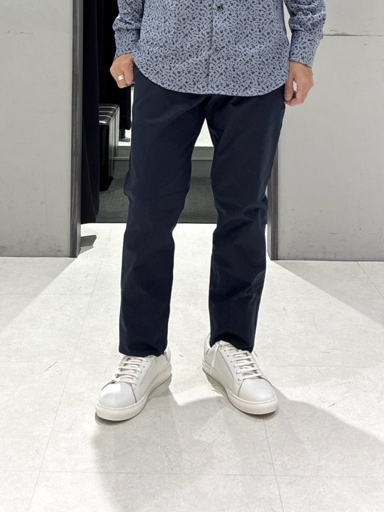 わいずみさんの「TAKEO KIKUCHI｜クールマックス 鹿の子 フラワープリントシャツ」を使ったコーディネート