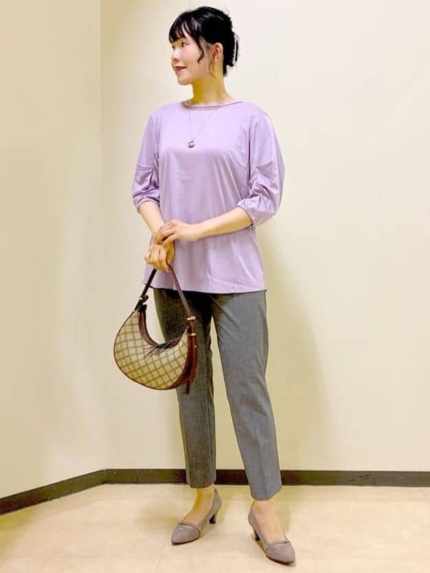  beni_gingerさんの「Reflect｜【私のパンツ／手洗い可】ベーシックテーパードパンツ」を使ったコーディネート