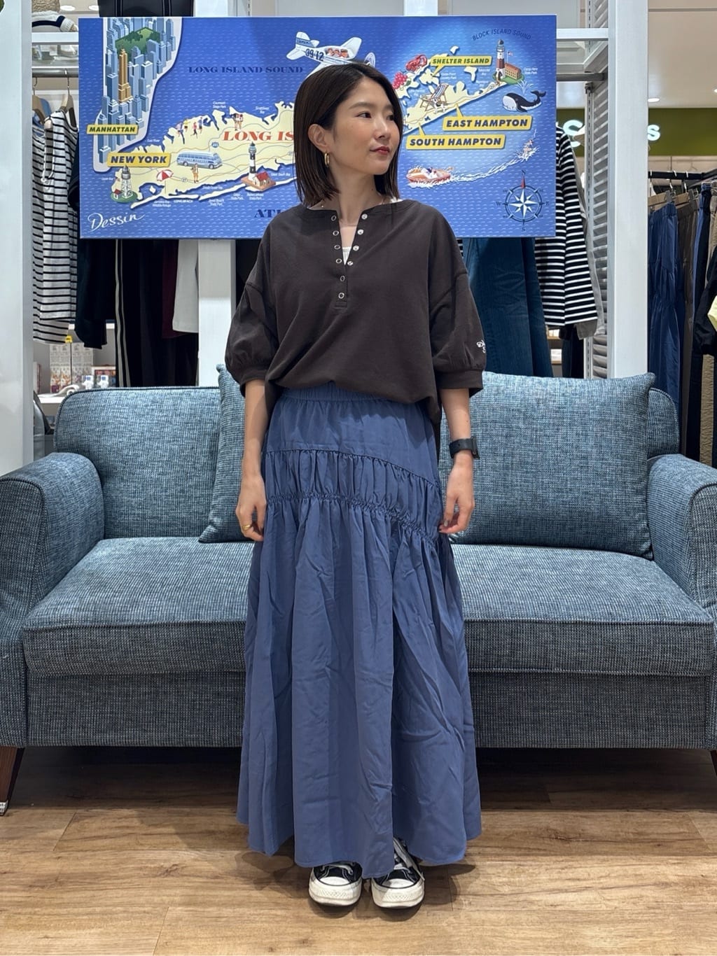 risaさんの「Dessin｜【2WAY・洗える】リブタンクトップ」を使ったコーディネート