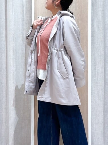 naoさんの「grove｜最終お値下げ！！【名品アウター/3WAY・はっ水】ボアライナー付きモッズコート」を使ったコーディネート