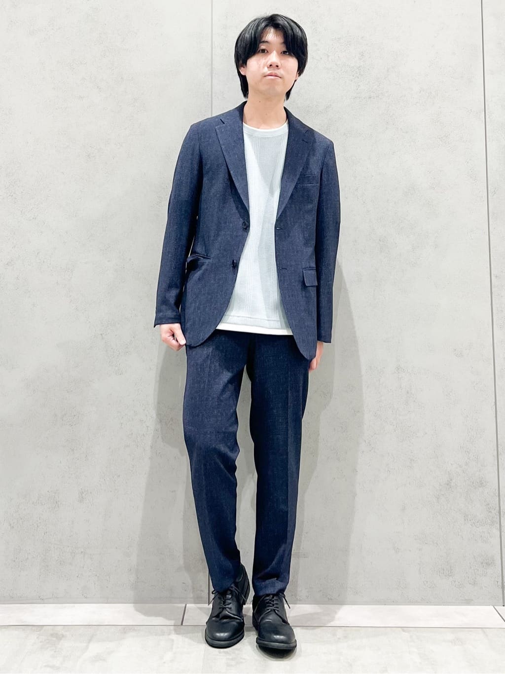 SHI-MAさんの「THE SHOP TK｜ランダムワッフル半袖Tシャツ 【洗濯機ＯＫ】」を使ったコーディネート
