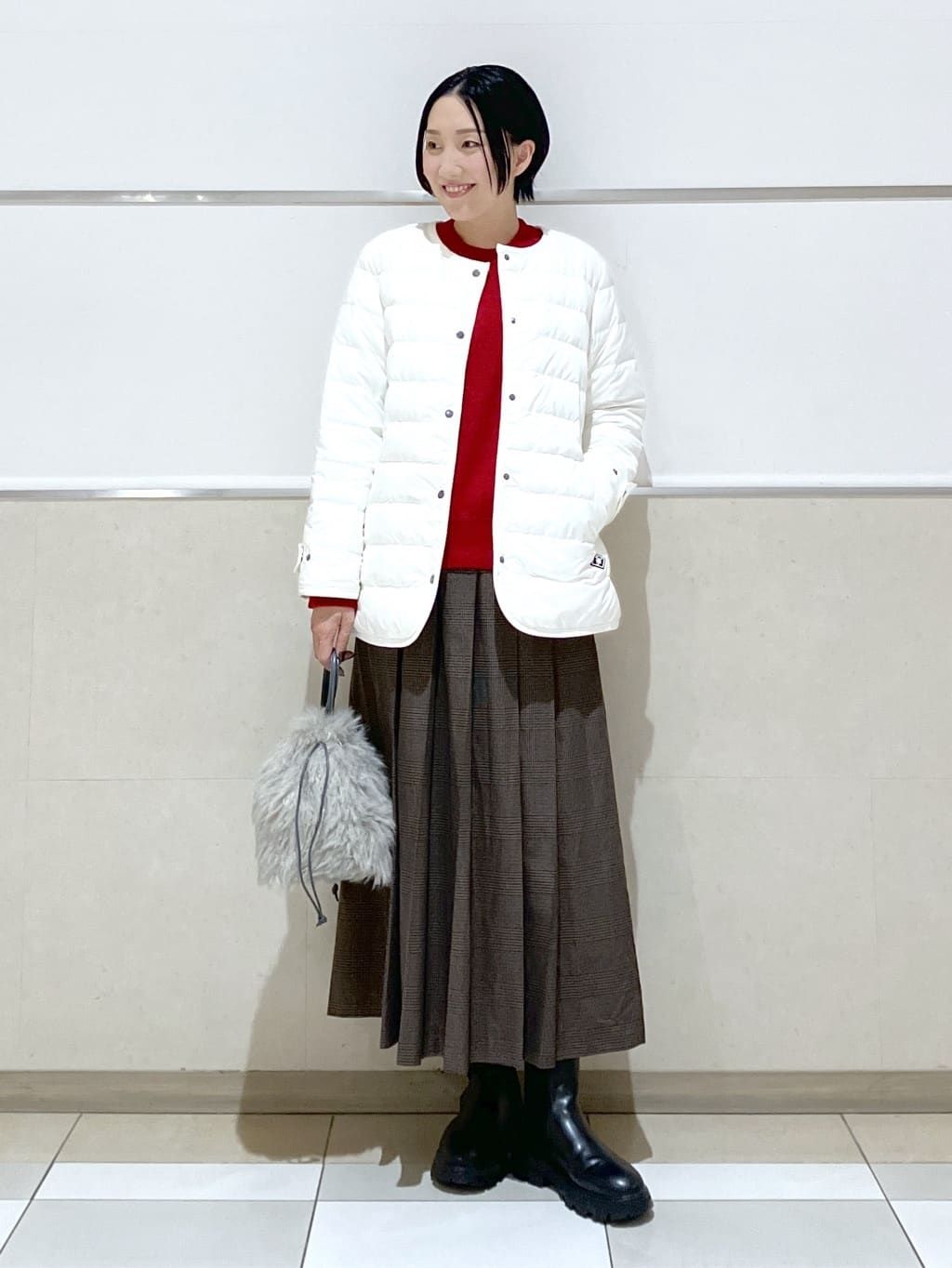 eriko さんの「Dessin｜【撥水・2WAY】ミュラーダウンコートミドル丈」を使ったコーディネート