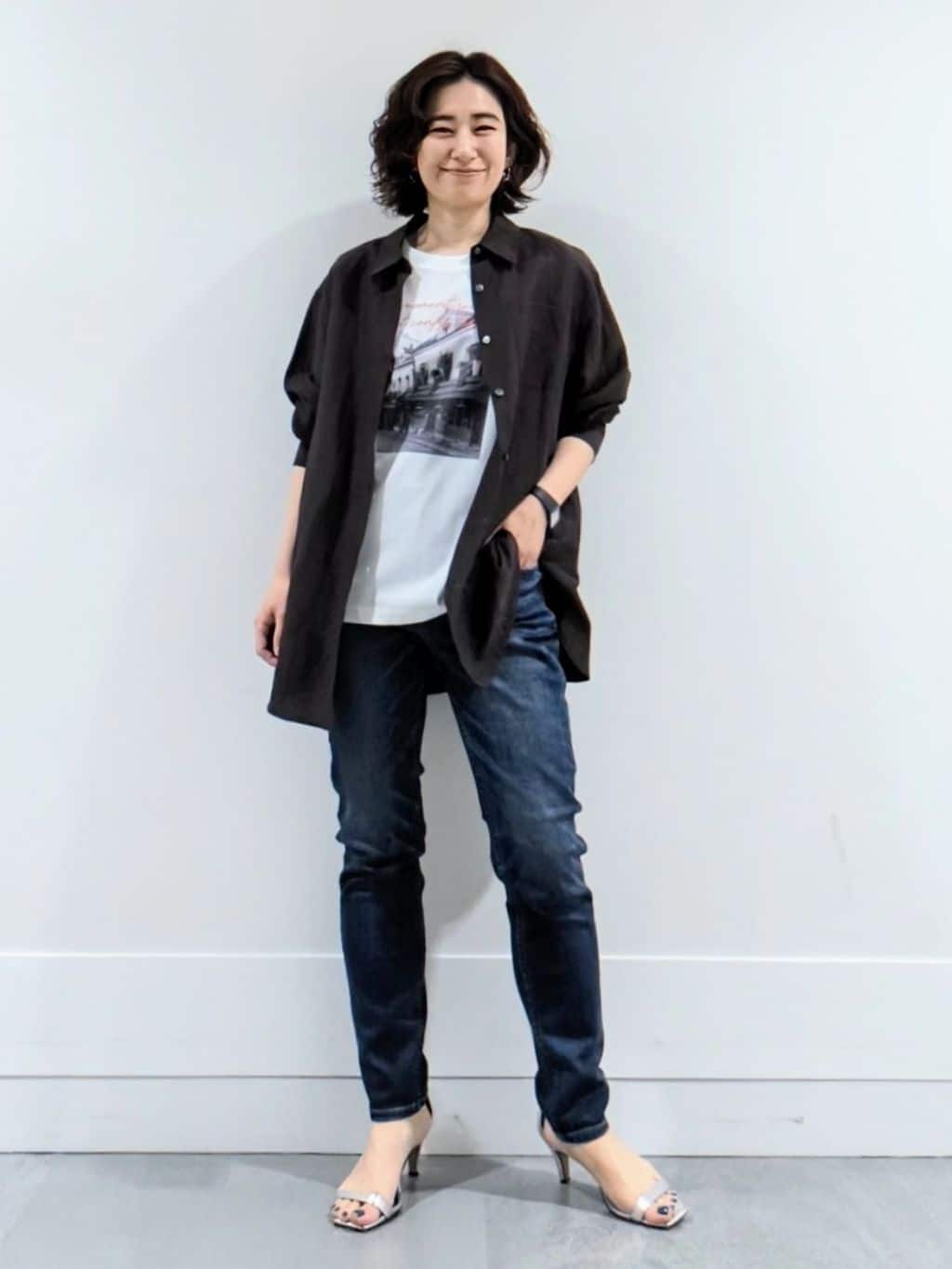 ミズタさんの「UNTITLED｜【Healthy DENIM&times;UNTITLED】別注 R Mrytle（リマートル）テーパードデニム」を使ったコーディネート