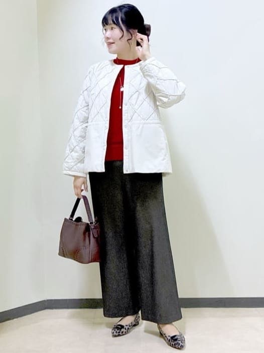  beni_gingerさんの「Reflect｜【気軽な羽織に◎】中綿キルティングショートコート」を使ったコーディネート
