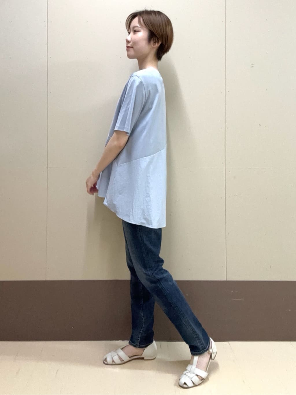 mioさんの「UNTITLED｜【Healthy DENIM&times;UNTITLED】別注 R Mrytle（リマートル）テーパードデニム」を使ったコーディネート