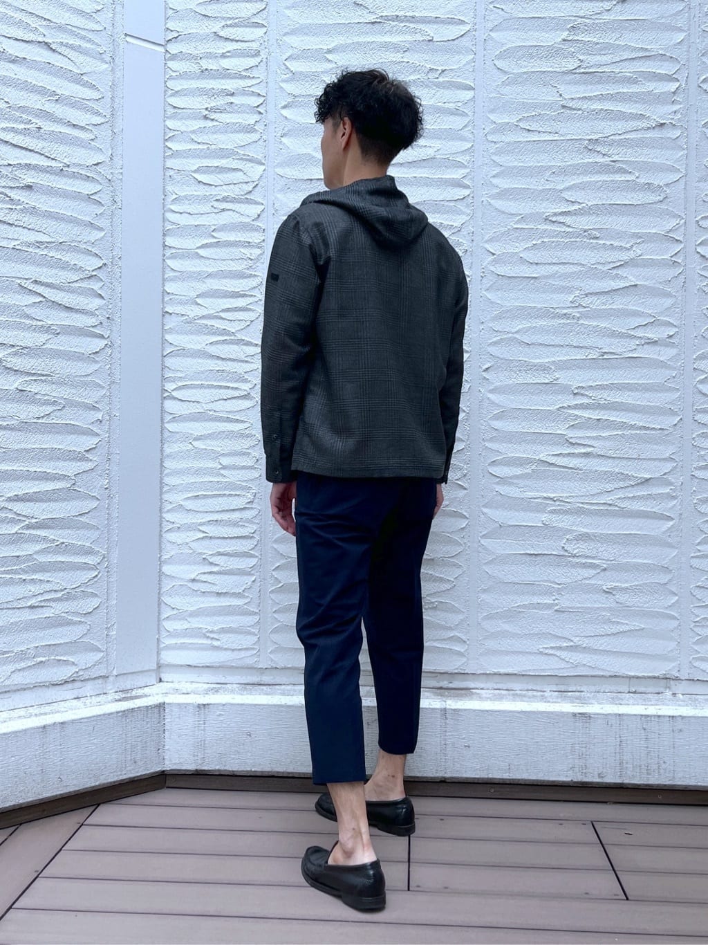 mutoさんの「TAKEO KIKUCHI｜【抗菌防臭／5サイズ展開】ハイゲージポンチ Tシャツ」を使ったコーディネート