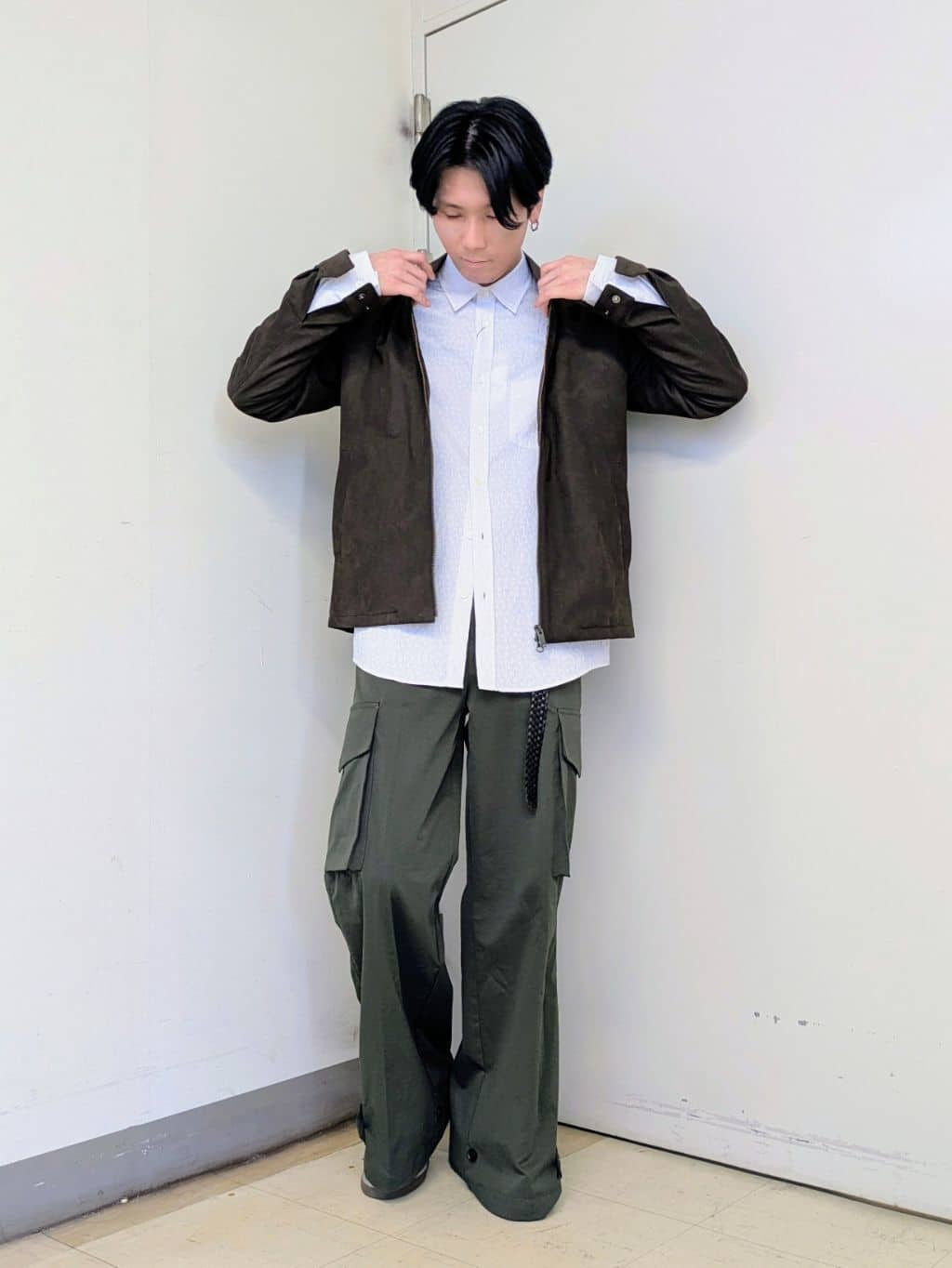 ryoさんの「TAKEO KIKUCHI｜アマレッタ（R）スウェード MA－1 ブルゾン」を使ったコーディネート