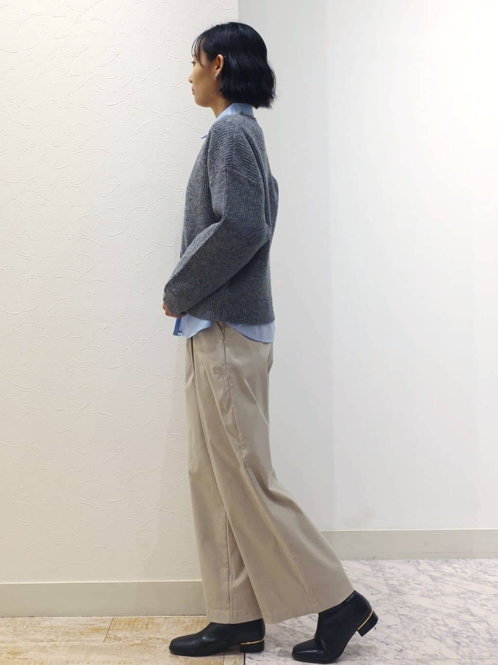 ケイさんの「grove｜【SETITEM】オーバーサイズ畔カーディガン」を使ったコーディネート
