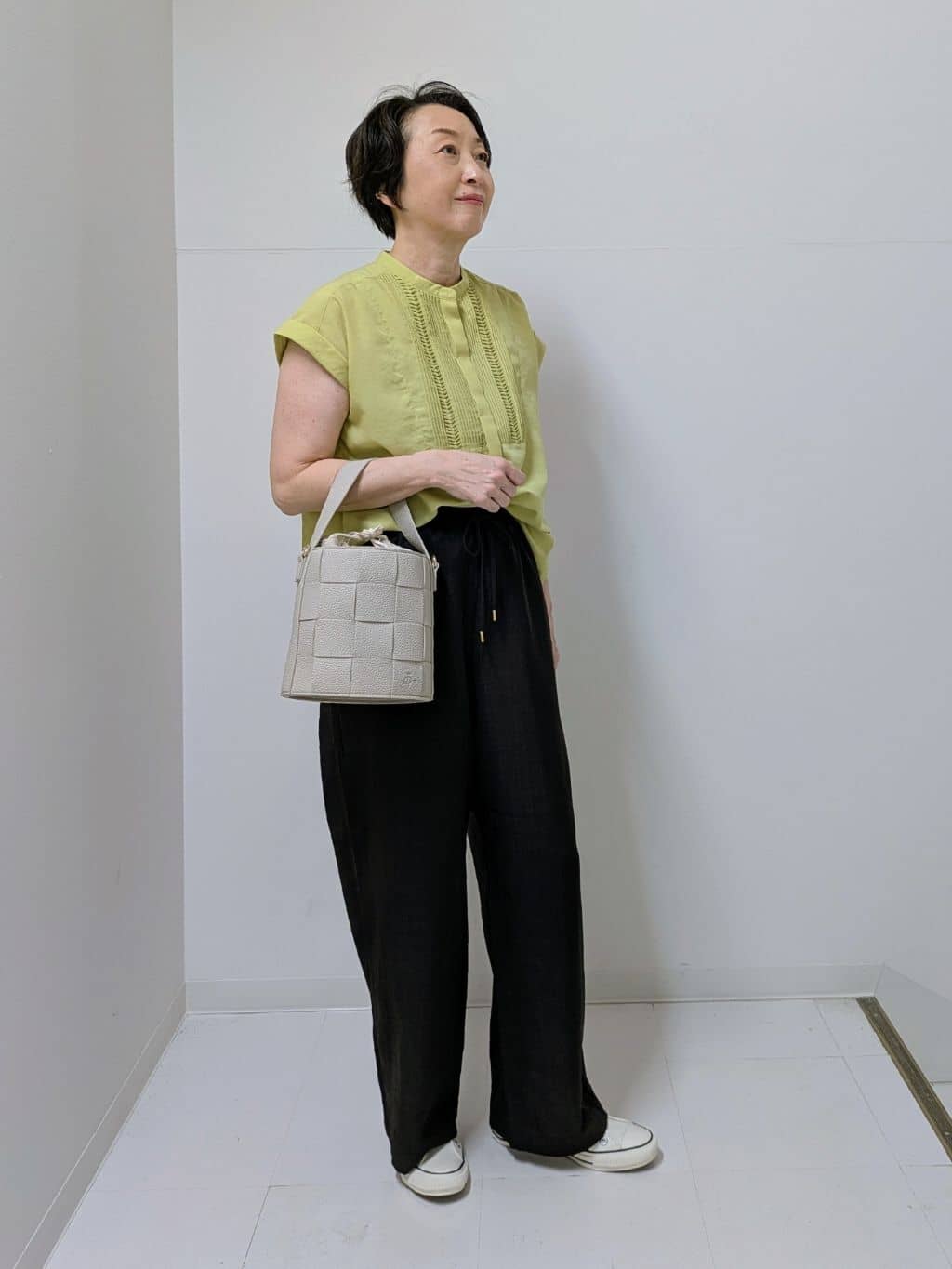 Asaさんの「Dessin｜【2WAY】メッシュバケツBAG」を使ったコーディネート