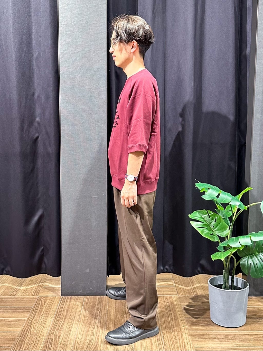 tomoyaさんの「THE SHOP TK｜Peanuts スヌーピー 6分袖裏毛スウェット」を使ったコーディネート
