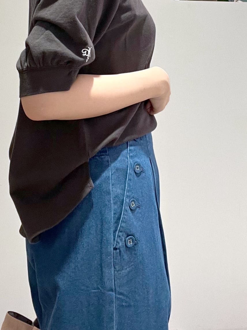 Makinoさんの「Dessin｜【360度可愛い/前後2WAY/洗える】ライトコットンヘンリーカットソー」を使ったコーディネート