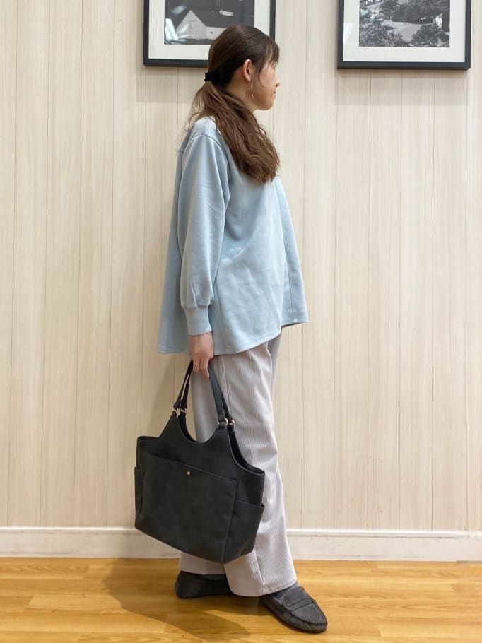 natsuさんの「SHOO･LA･RUE｜【S-LL/洗濯機可/裏起毛】あったかコーデュロイ ワイドパンツ」を使ったコーディネート