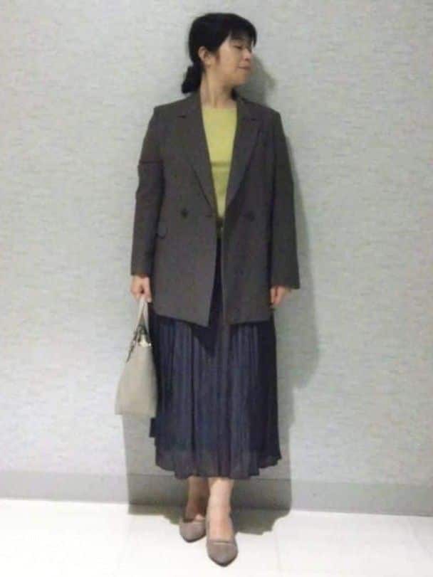 sakoさんの「Reflect｜【選べる6色／長く着られる◎】ボートネックニット」を使ったコーディネート