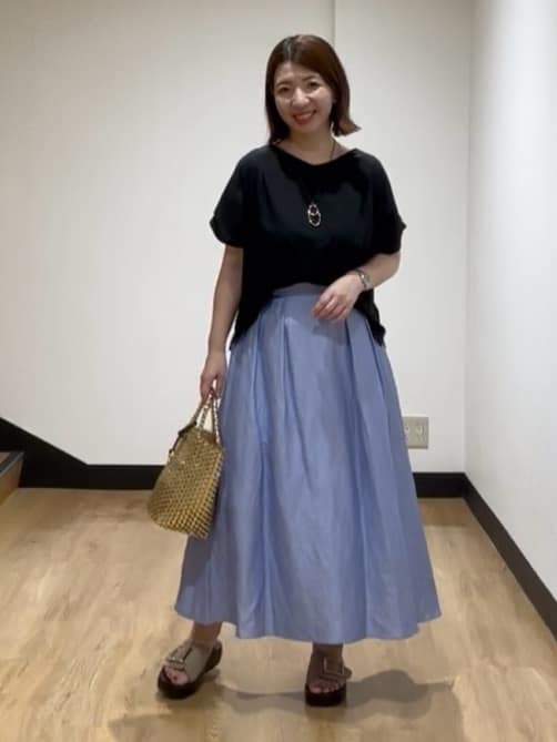 MIKIKOさんの「UNTITLED｜メタリックメッシュトート」を使ったコーディネート