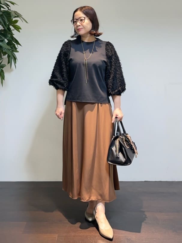 Asamiさんの「UNTITLED｜【セットアップ可/スキッパー/ゆったり】リラクパウダーシャツ」を使ったコーディネート