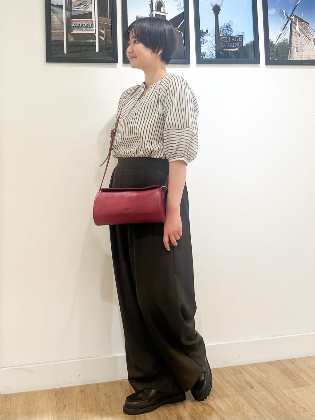 Asukaさんの「Dessin｜【セットアップ可・洗える】ダブルタックワイドパンツ」を使ったコーディネート
