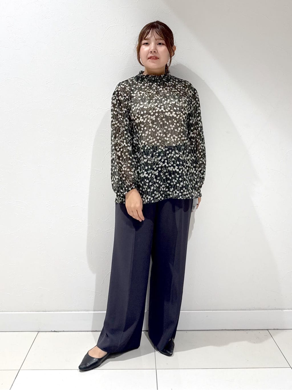 YUUKIさんの「INDIVI｜【着心地◎！】タックワイドパンツ」を使ったコーディネート