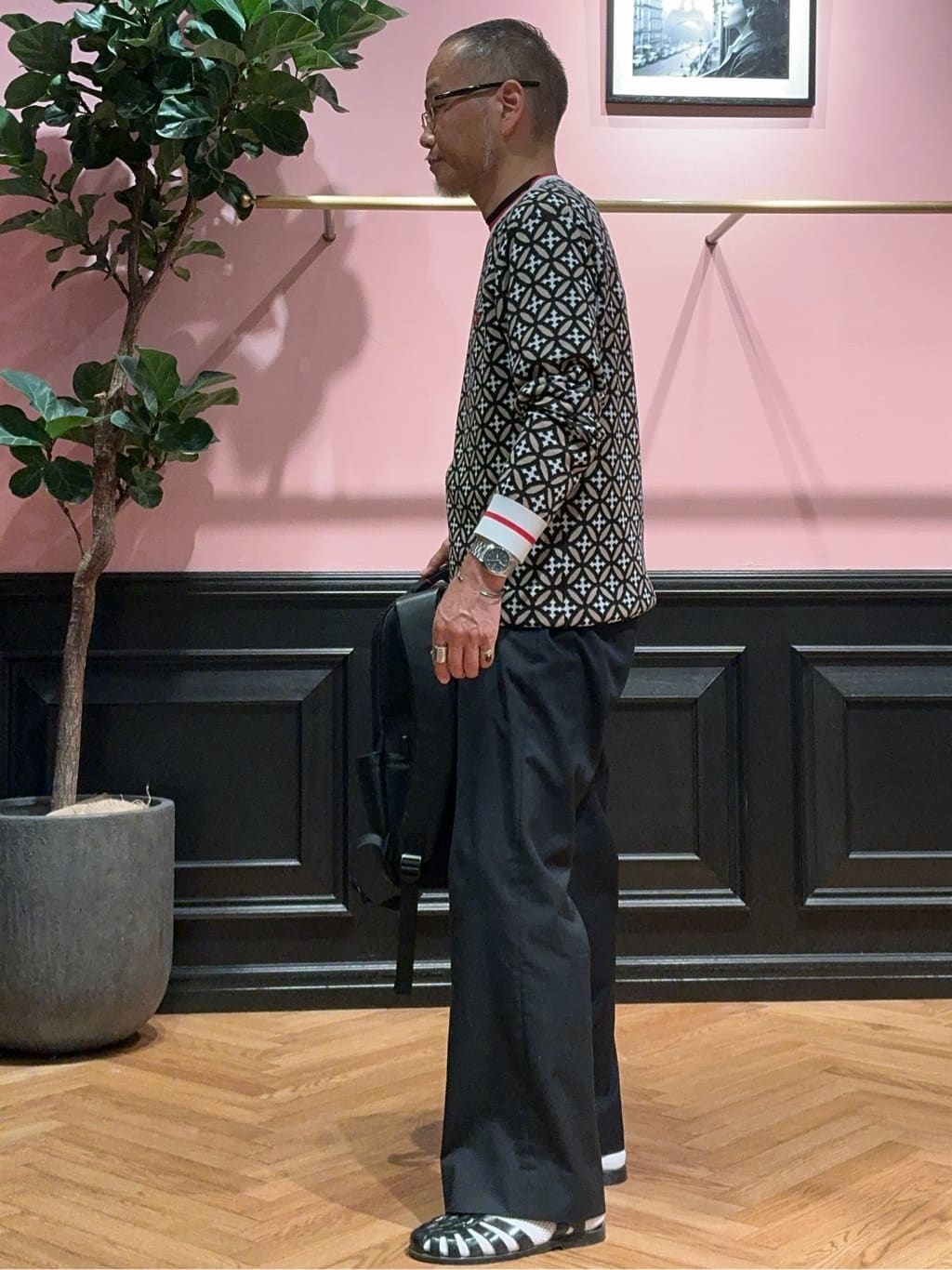 torigoeさんの「DRESSTERIOR｜◆オーバーラップサークルジャカードニット」を使ったコーディネート