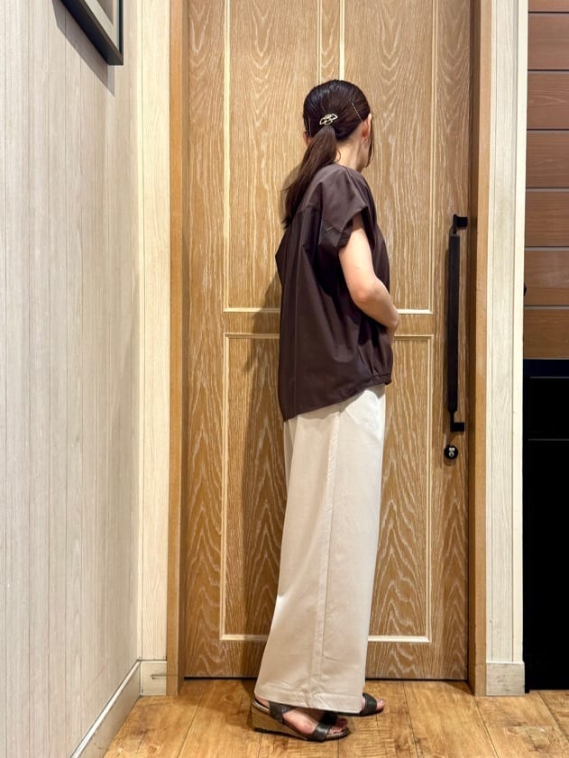 KAORIさんの「SHOO･LA･RUE｜【S-LL】インせず着られる 異素材使い デザイントップス」を使ったコーディネート