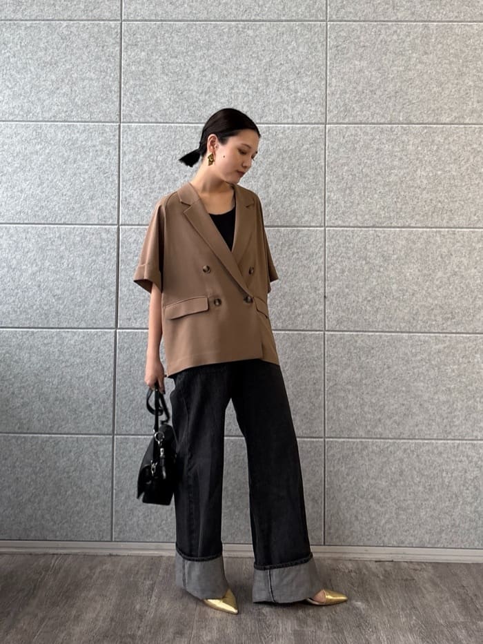 ayanoさんの「INDIVI｜ロールアップデニム」を使ったコーディネート